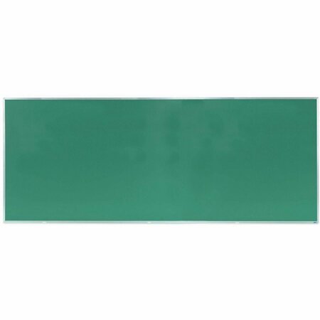 AARCO Composition Chalkboard Satin Anodized Aluminum Frame 48"x 120" Green DC48120G